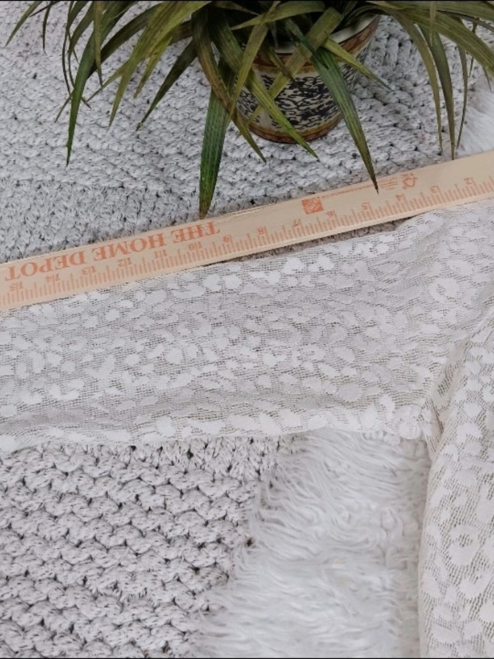 Ruby Rd. Cream Lace Lightweight Waterfall Open Cardigan - Picture 5 of 8